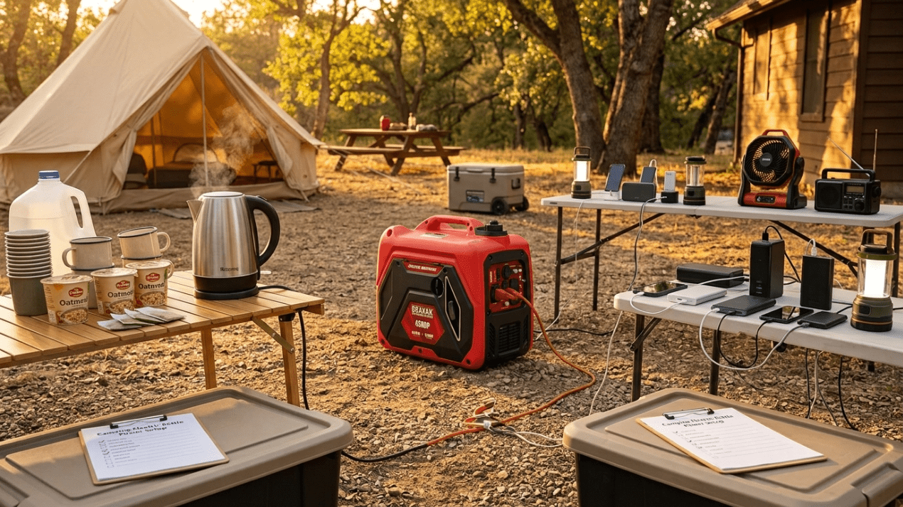 Camping Electric Kettle Power Setup: Generator Guide for Hot Water Outdoors - Erayak Power