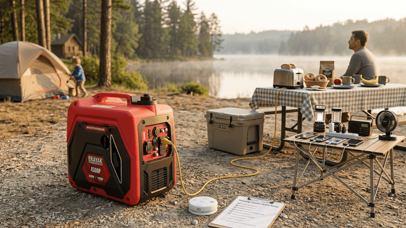 Camping Toaster Power Setup: Generator Guide for Outdoor Breakfast Stations - Erayak Power