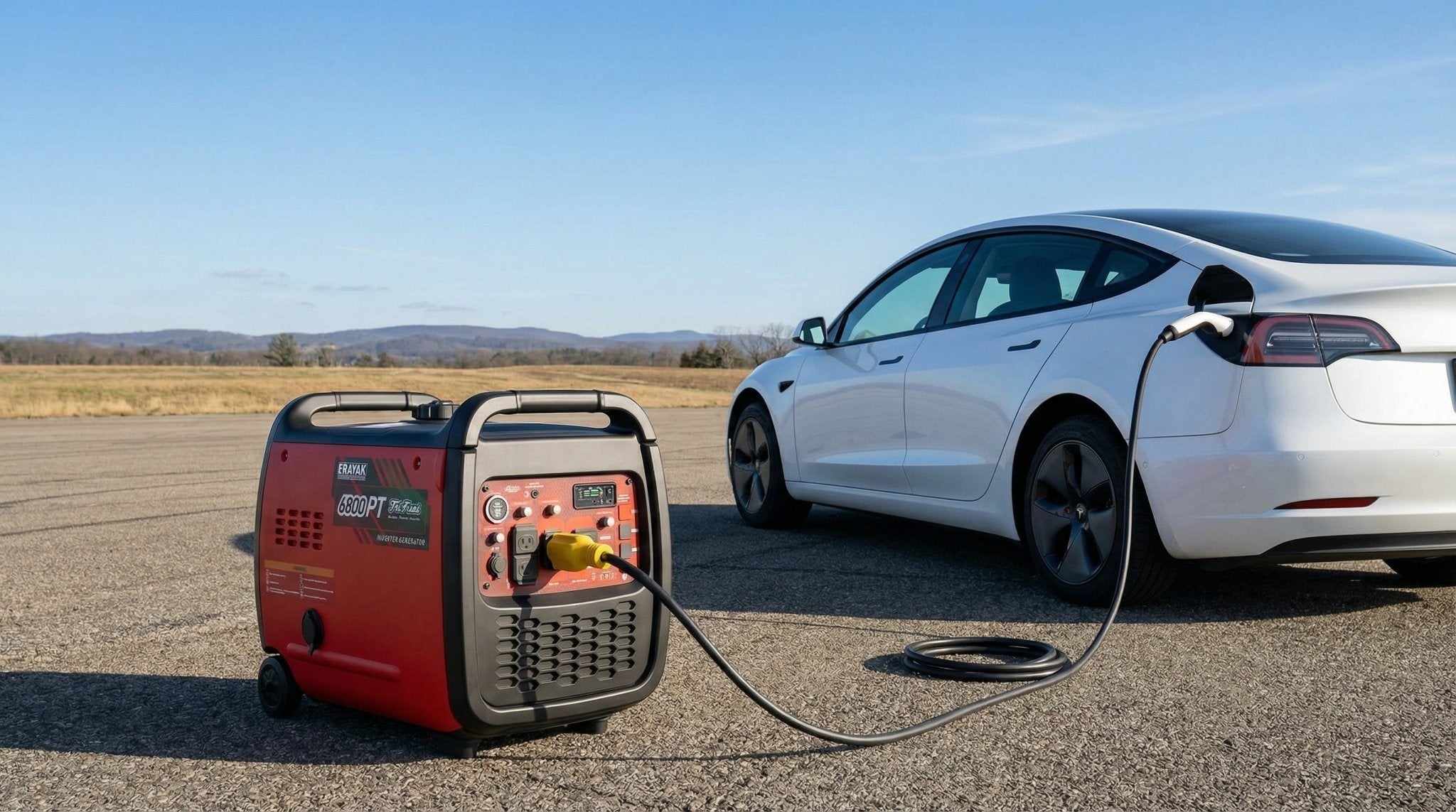 Can You Charge an Electric Car With a Portable Generator? The Emergency Guide - Erayak Power