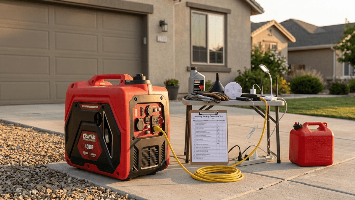 How Often Should You Start Your Backup Generator? Maintenance Schedule for Home Backup Power - Erayak Power