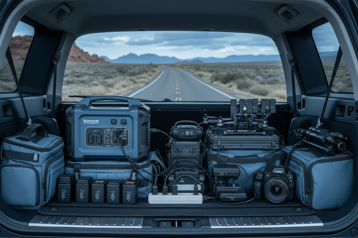 How to Charge Cameras and Drones During Road Trips - Erayak Power