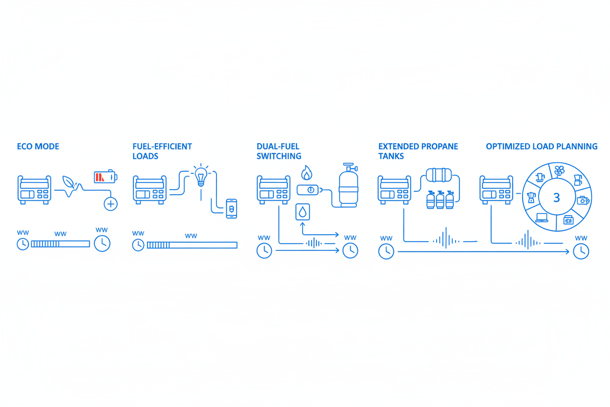 How to Extend Camping Generator Runtime - Erayak Power