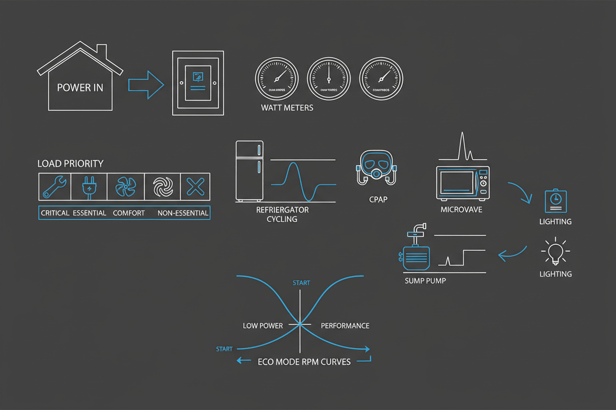 How to Manage Loads Effectively During a Home Outage - Erayak Power