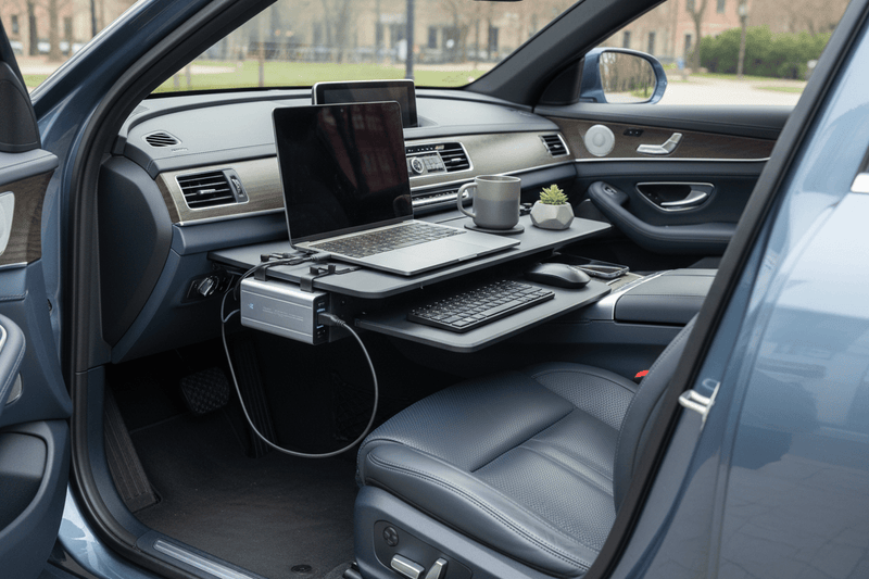 In Car Workstation Setup - Erayak Power