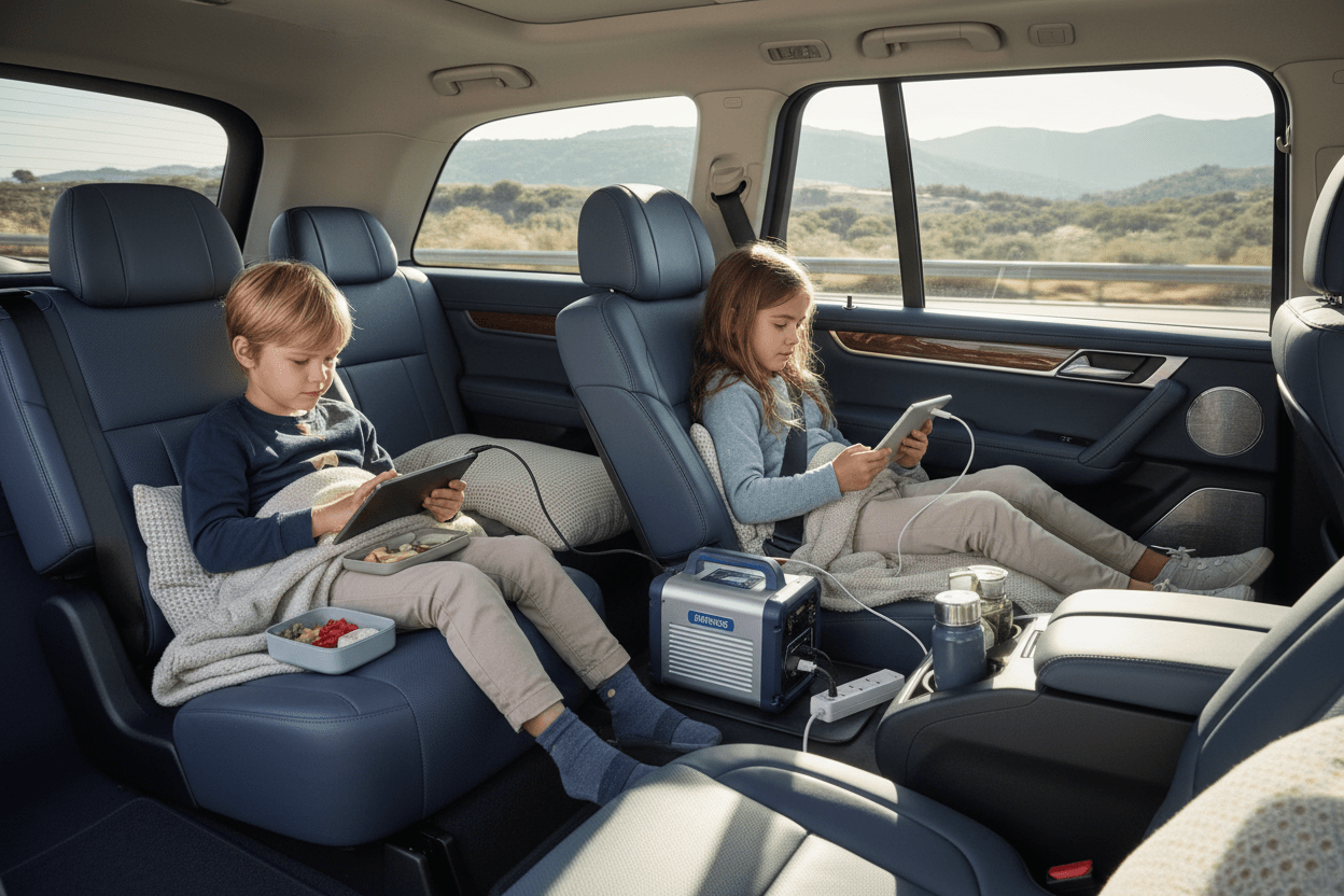 Keeping Kids Entertained With Charged Devices on Road Trips - Erayak Power