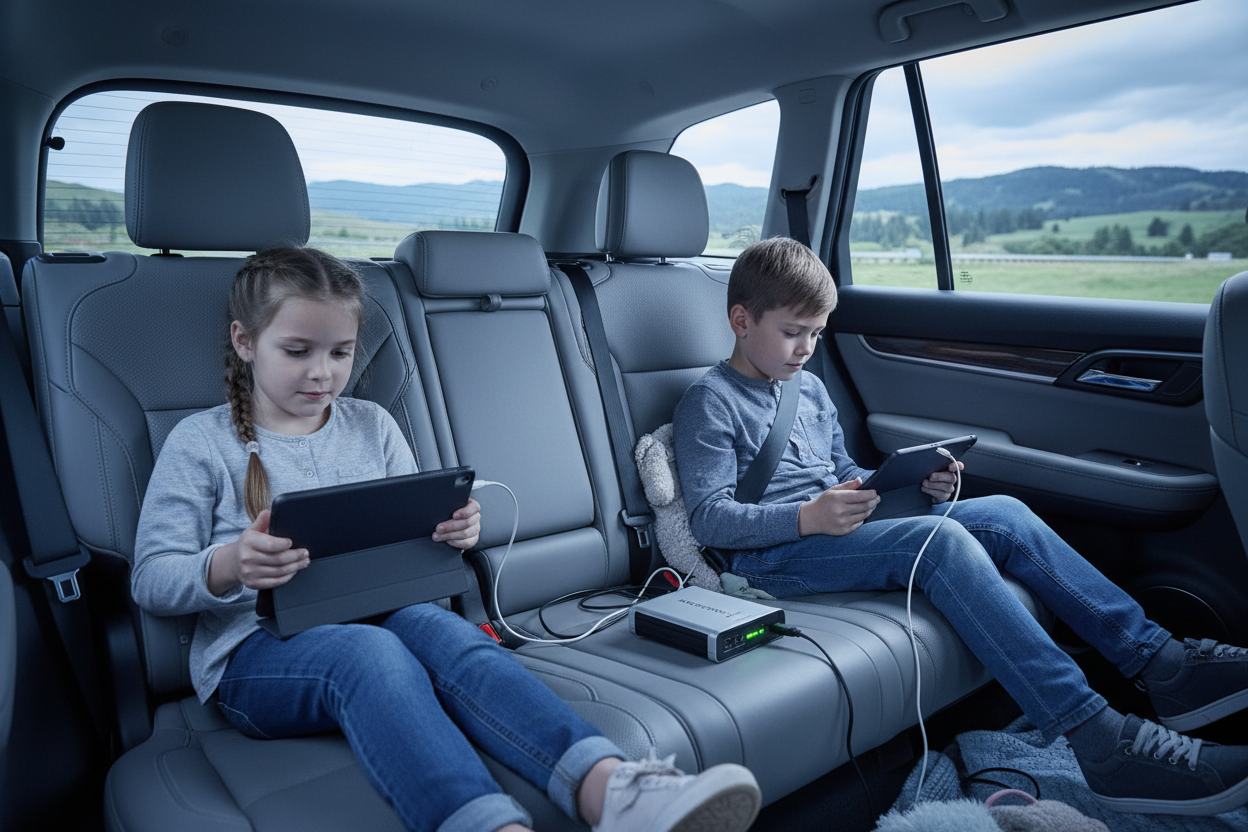 How to Power Entertainment Devices on Road Trips