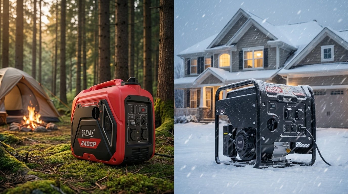 Open Frame vs Enclosed Inverter Generator: Which is Best in [2026]? - Erayak Power
