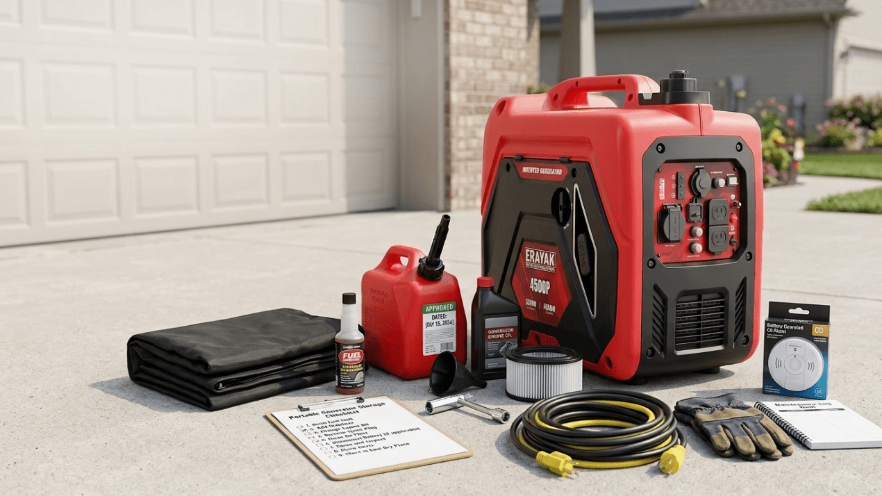 Portable Generator Storage Guide: How to Store It Between Seasons - Erayak Power