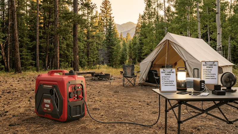 Quiet Generator for Camping: How to Choose Low-Noise Outdoor Power - Erayak Power