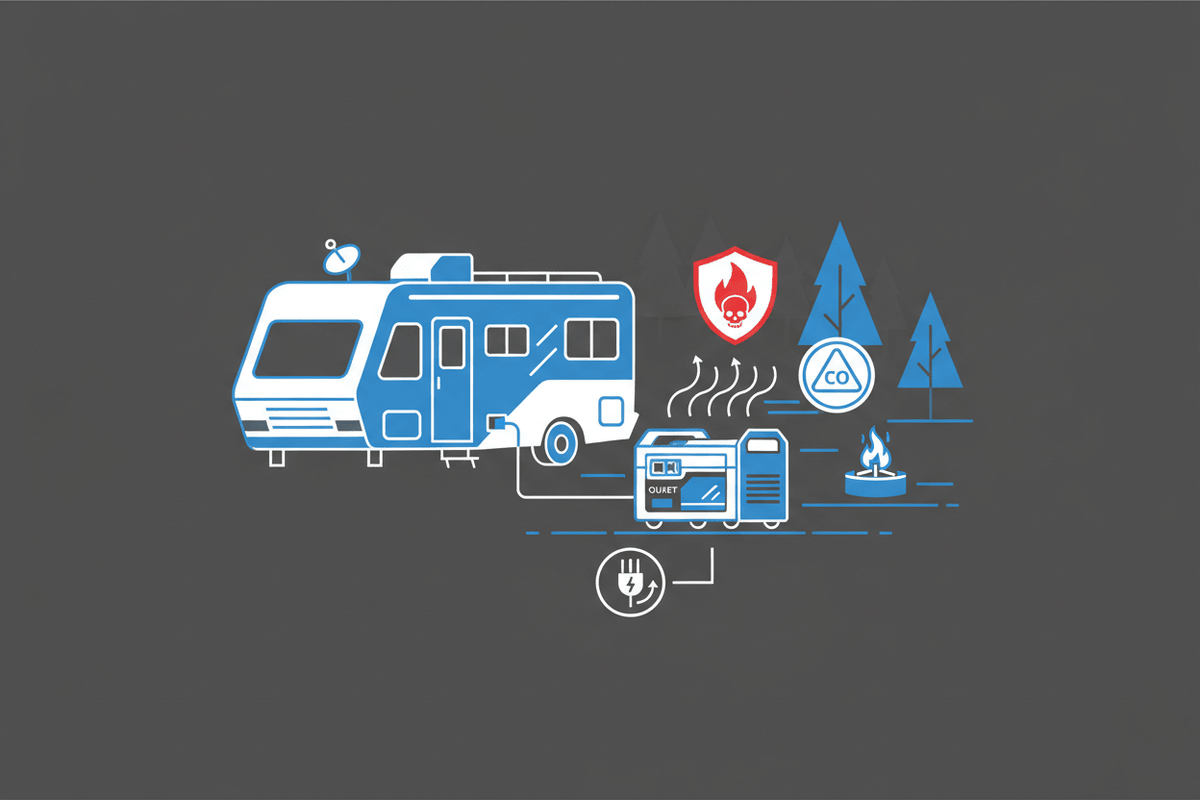 RV Generator Safety Guide: Prevent CO, Fire, and Electrical Hazards