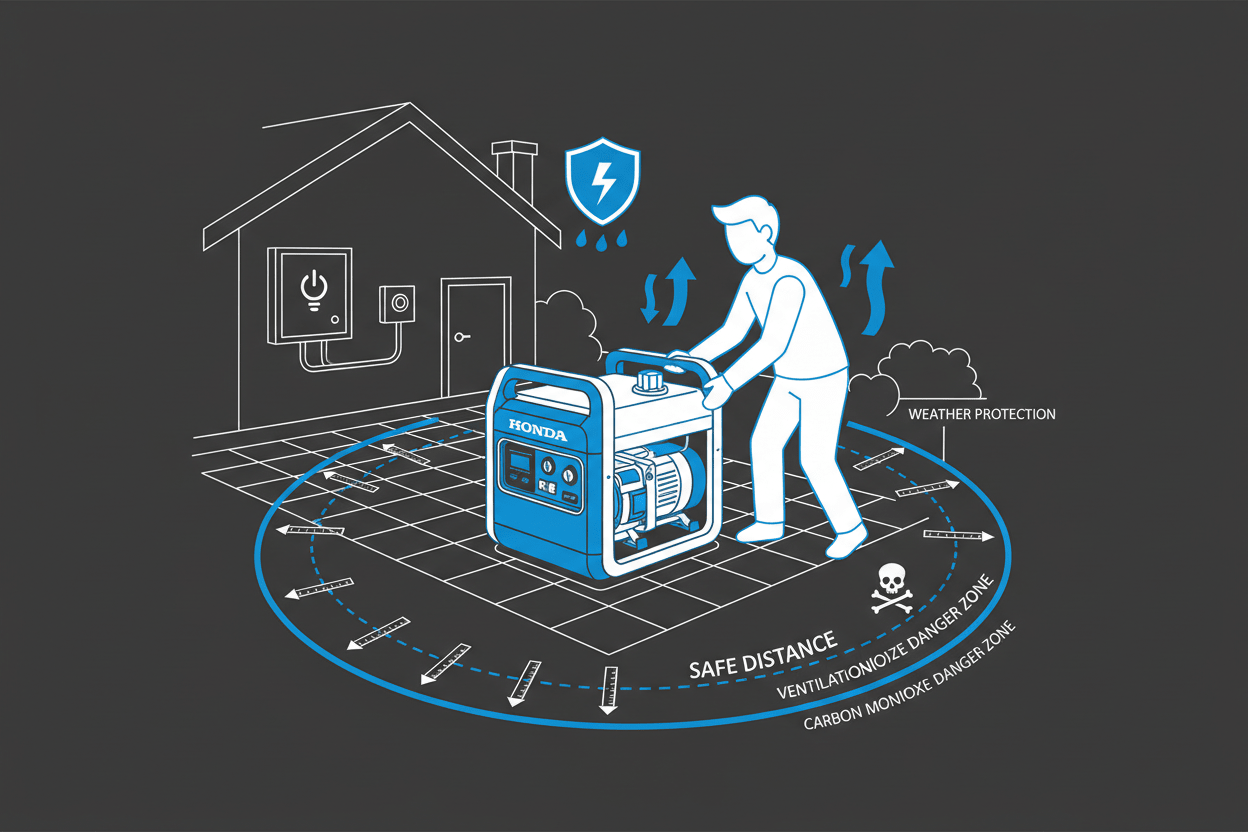 Safe Placement and Operation Tips for Home Backup Generators - Erayak Power