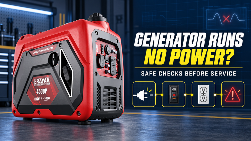 Generator Runs but Has No Power? Safe Checks Before Service
