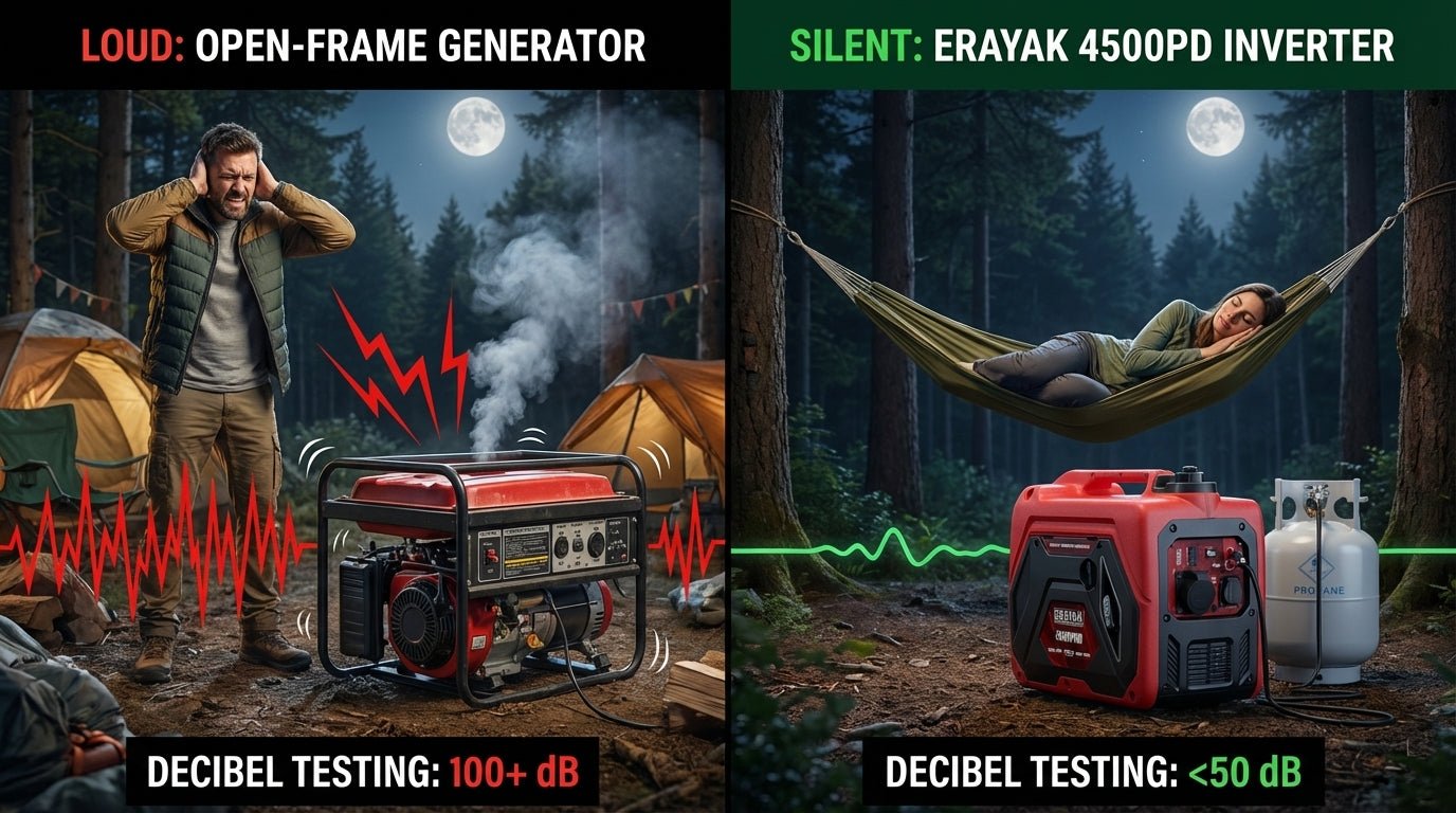 The Quietest Portable Inverter Generators [2026 Decibel Guide] - Erayak Power