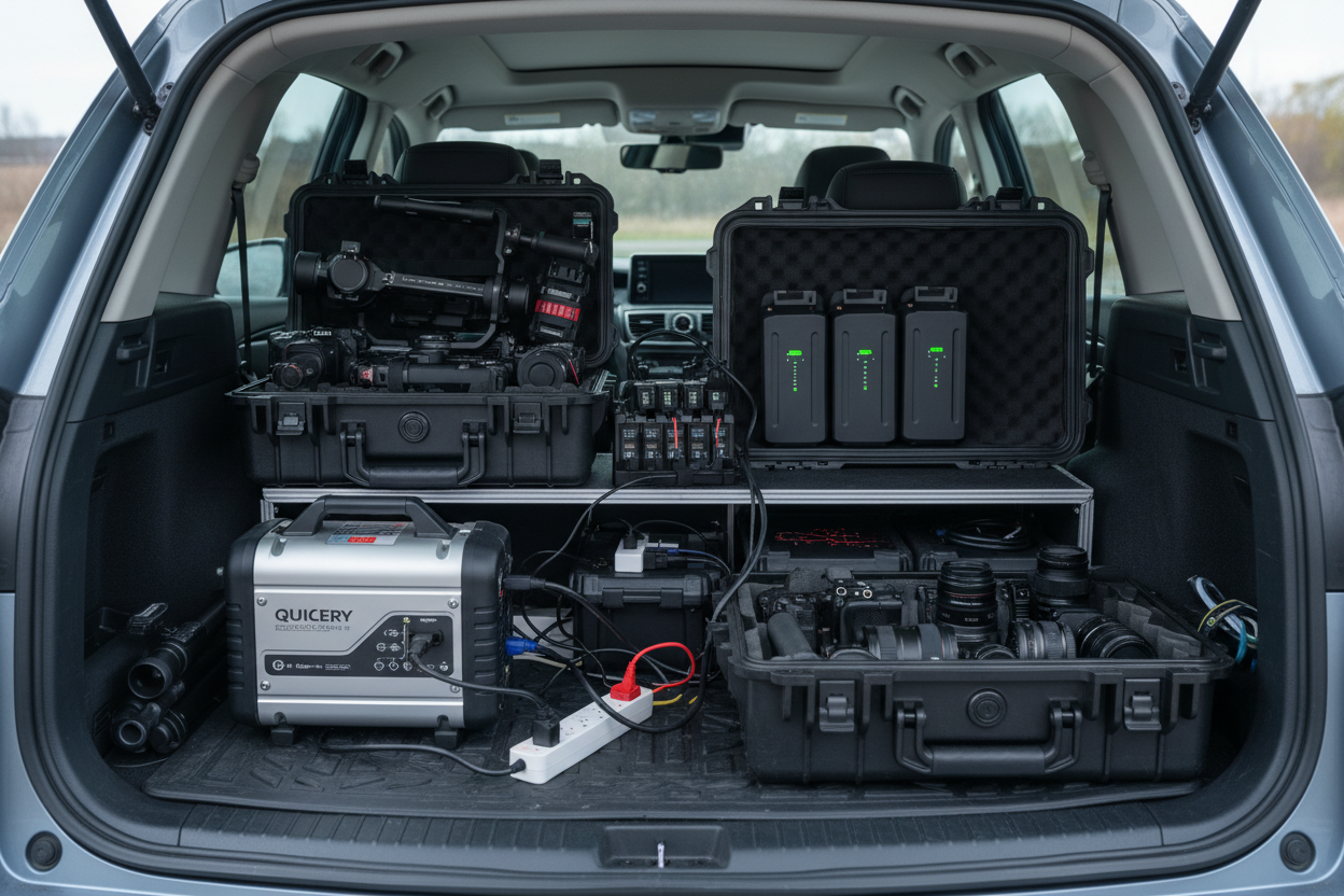 Charging Gear for Car Videographers