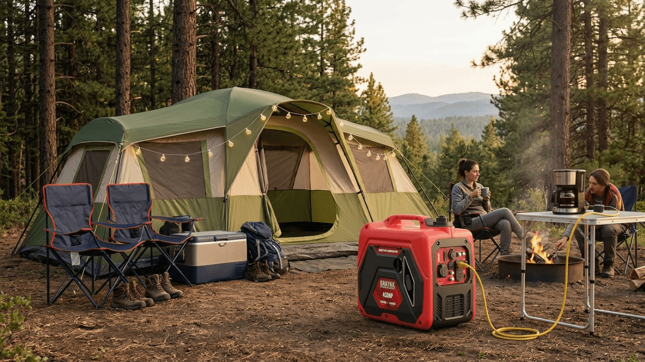 Weekend Campsite Power Setup: Generator Solution for Camping - Erayak Power