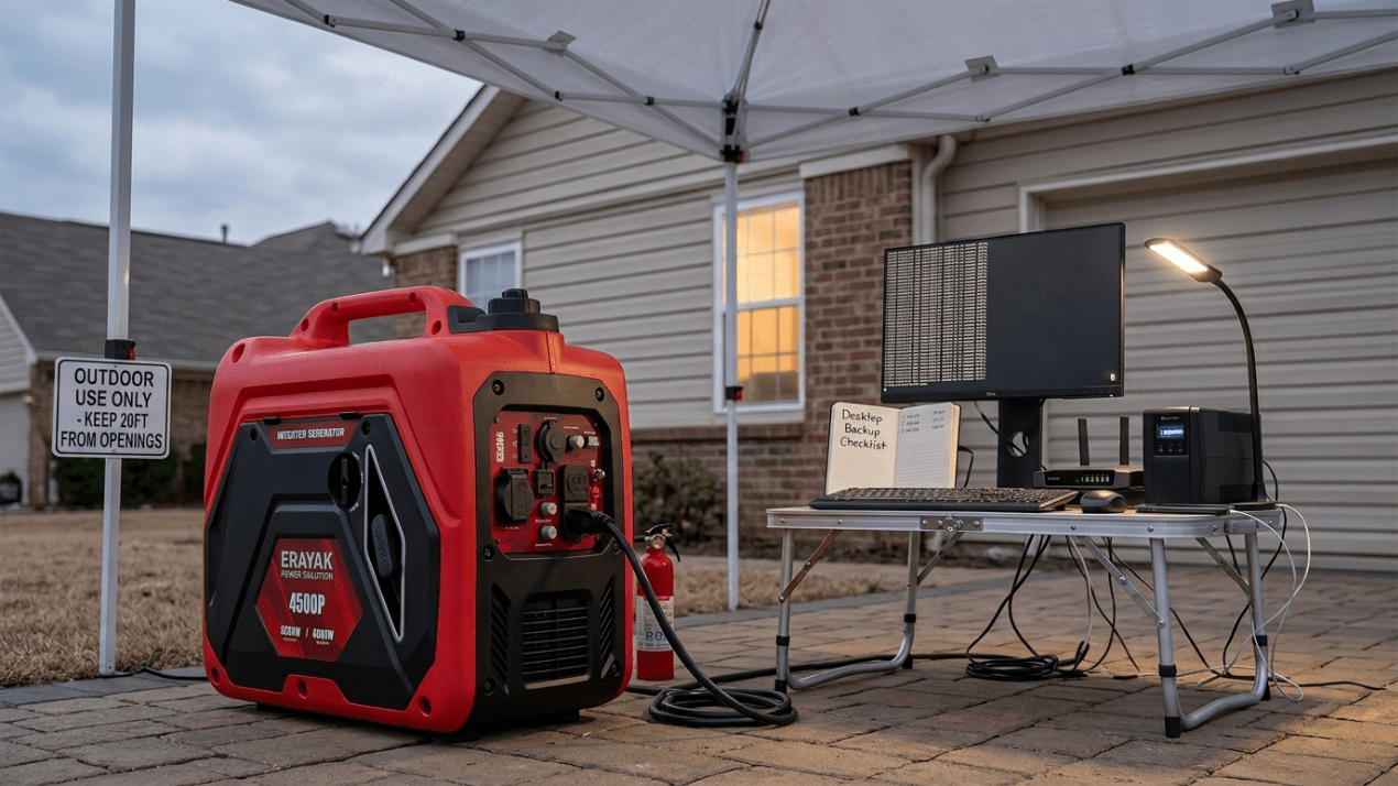 What Size Generator for a Desktop Computer and Monitor? - Erayak Power