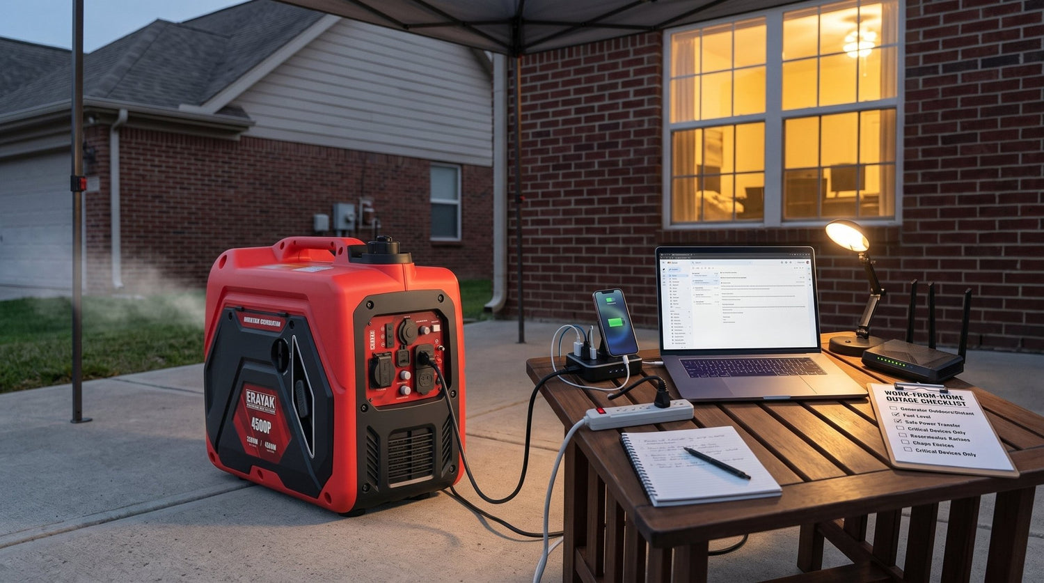 What Size Generator for a Home Office During a Power Outage? - Erayak Power