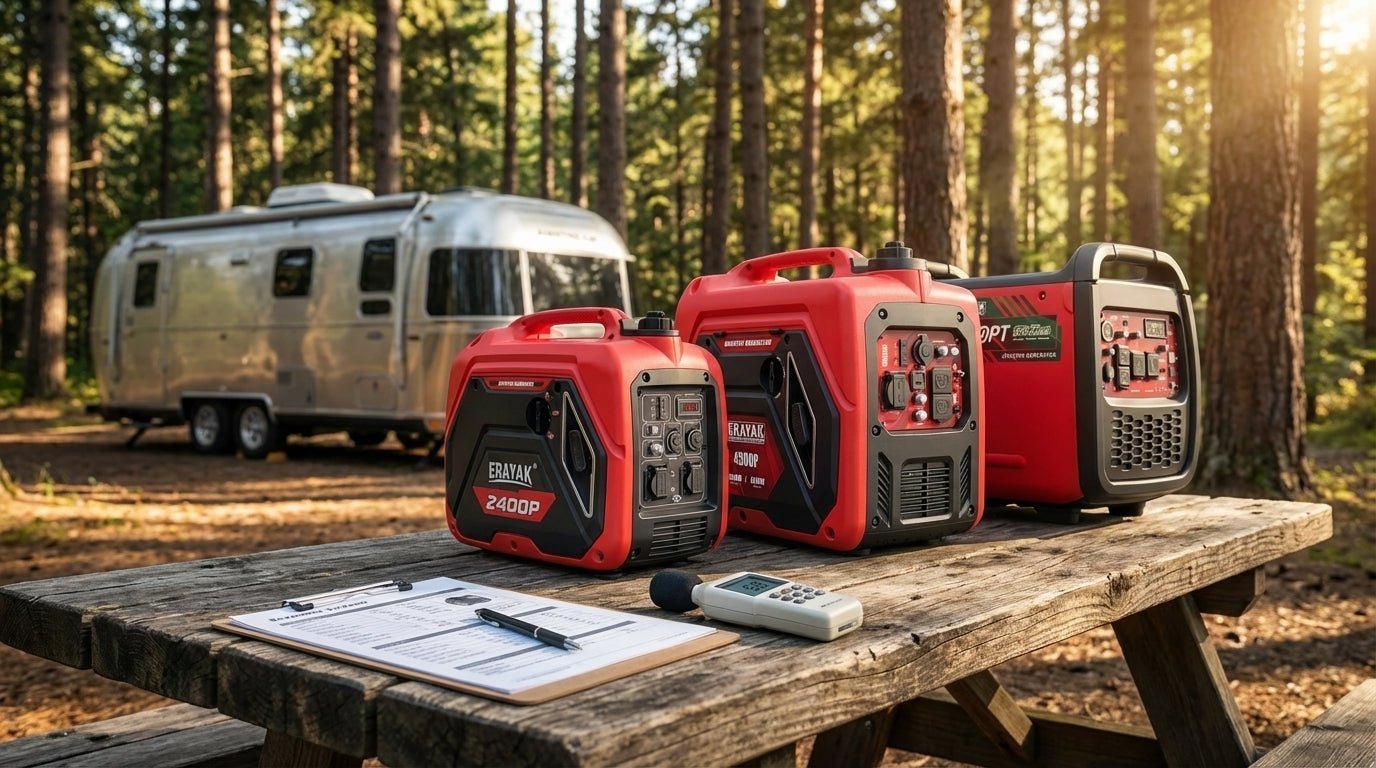 What Size Generator for Camper? Pop-Up, 30 Amp & RV Chart - Erayak Power
