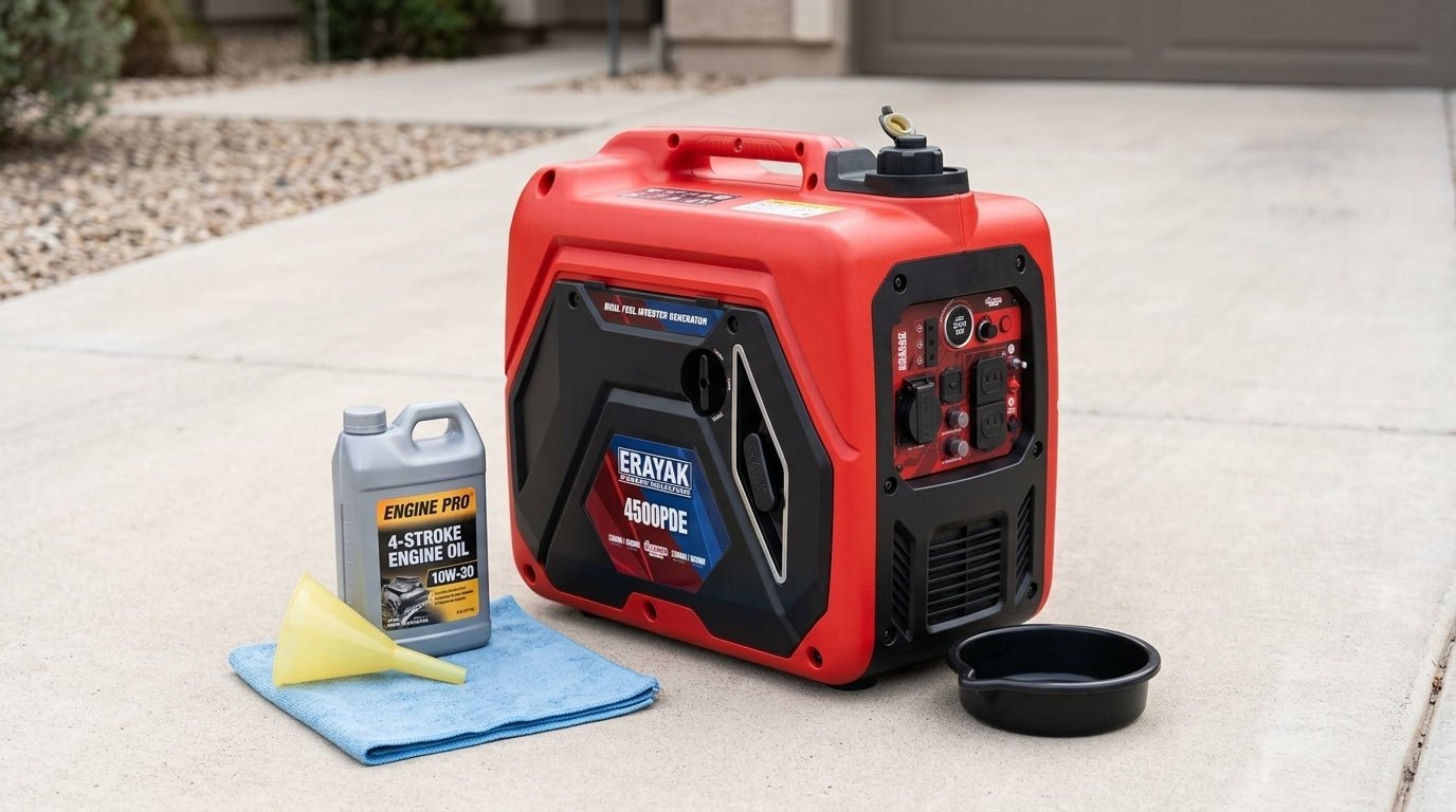 What Weight Oil for Generator? 10W-30, 5W-30 & Oil Type Chart - Erayak Power