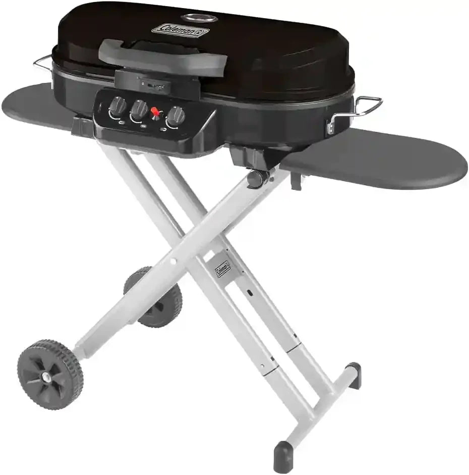Roadtrip 285 Portable Stand-Up Propane Grill with 3 Adjustable Burners & Instastart Ignition, 20,000 Btus of Power for Outdoor Cooking, Camping, Tailgating, Grilling, Bbqs, & More