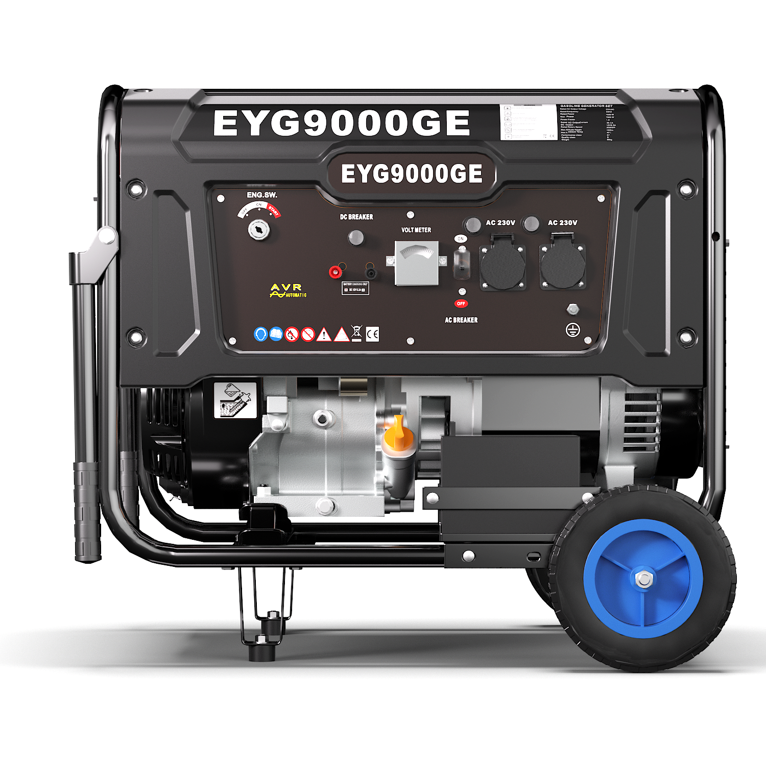 EYG9000G Gasoline Generator 9000W, Outdoor Generatorl for Home Backup Power