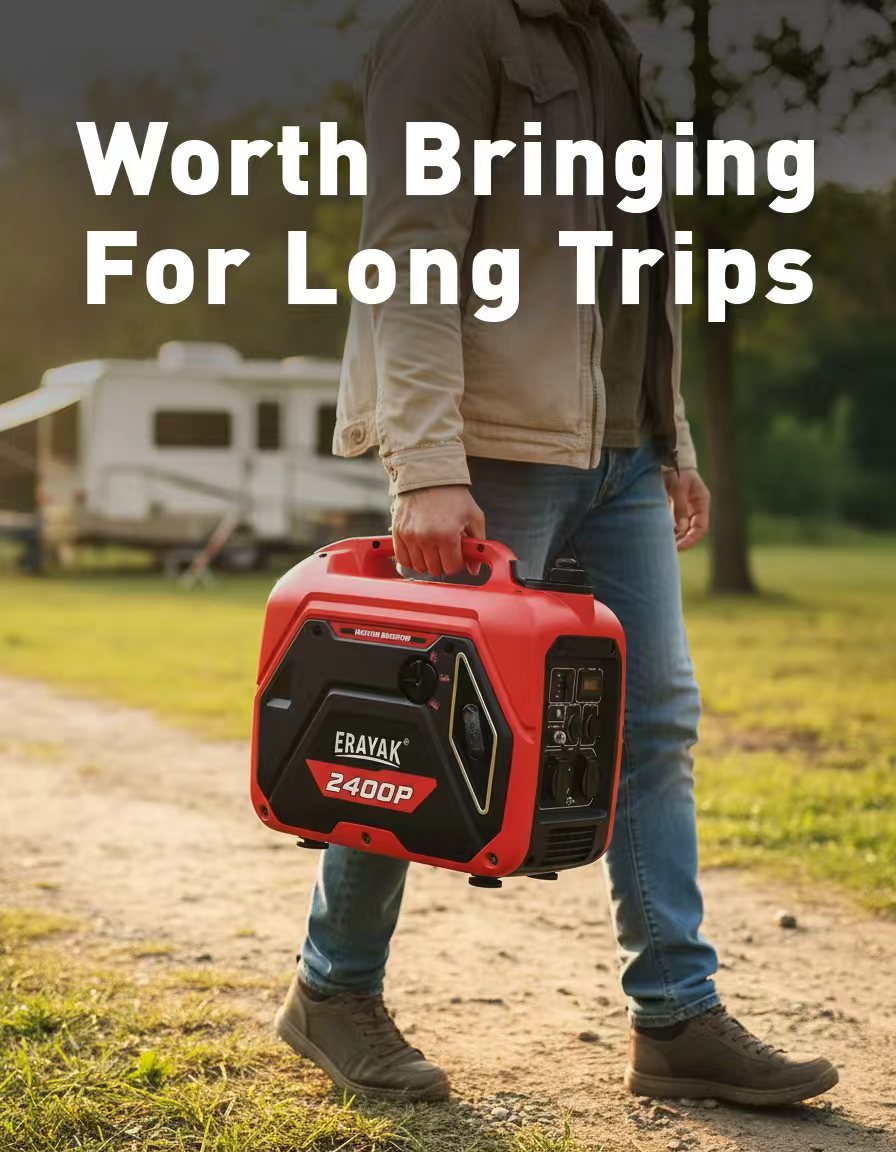 Erayak 2400W Inverter Generator - 20 Amp Portable Quiet Power For Home, Camping & RV