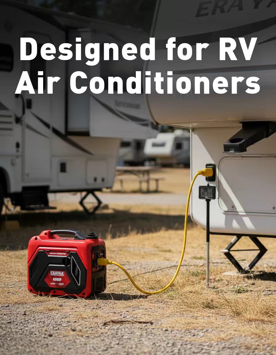 Erayak 4500 Watt Inverter Generator – 30 Amp Portable Super Quiet Power For Camping, RV & Home Backup Power