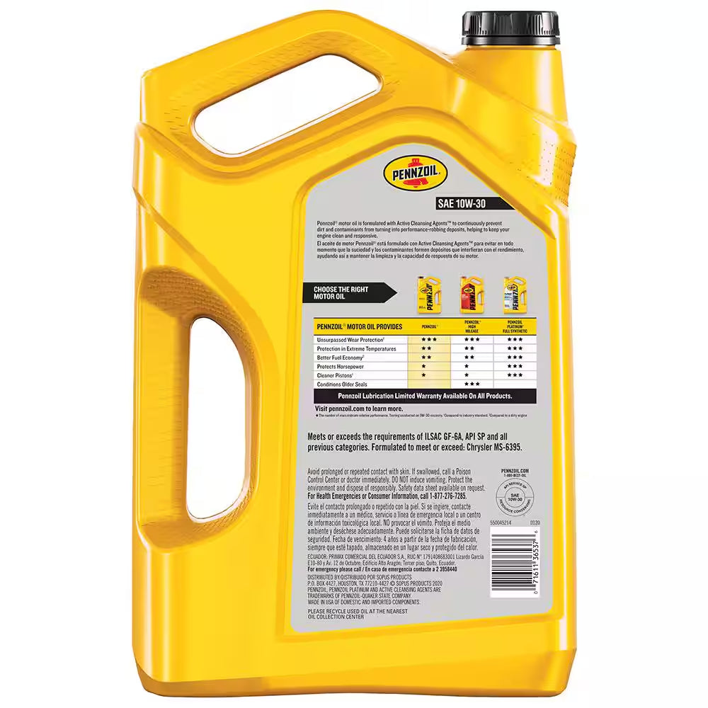 SAE 10W-30 Motor Oil 5 Qt.