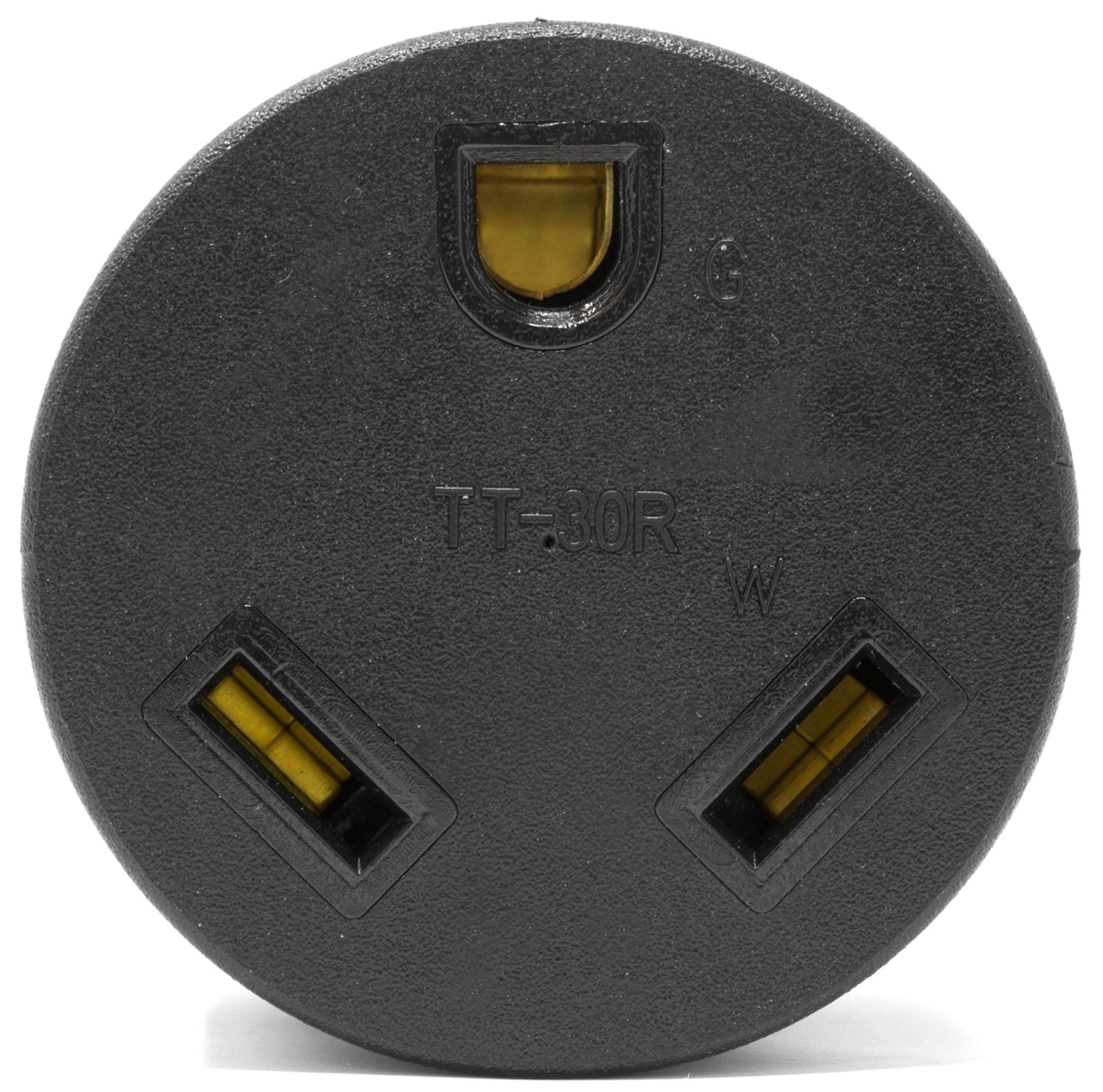 30A RV Generator Neutral - Ground Bonding Plug | Converts Floating Neutral to Bonded Neutral | Fixes "Open Ground" Error for RV EMS & Surge Protectors - Erayak Power