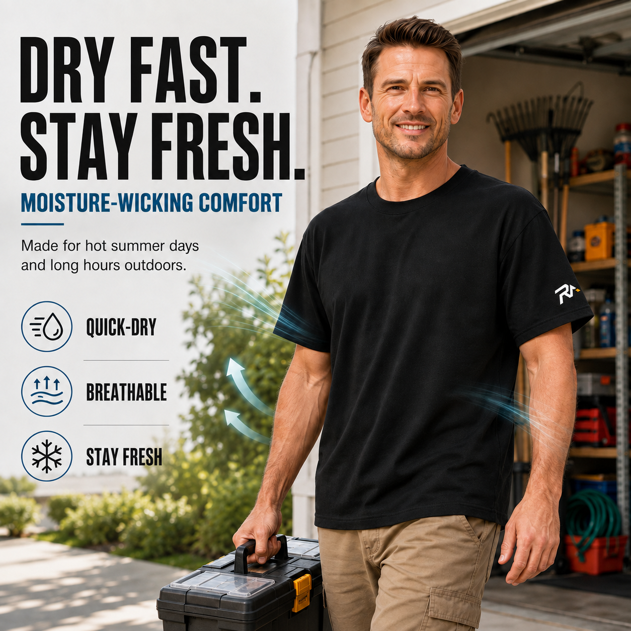 ERAYAK UPF 50+ Quick-Dry Breathable Outdoor Performance T-Shirt