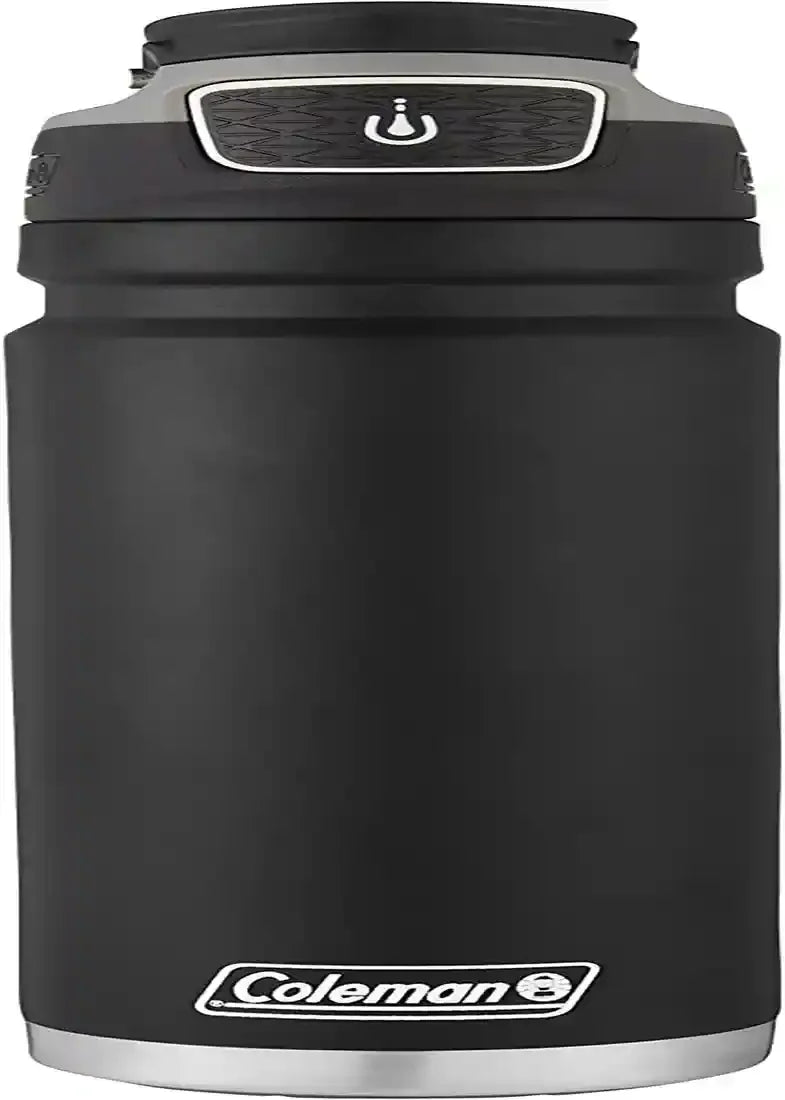 Coleman Autoseal Freeflow Stainless Steel Water Bottle, Black, 24Oz