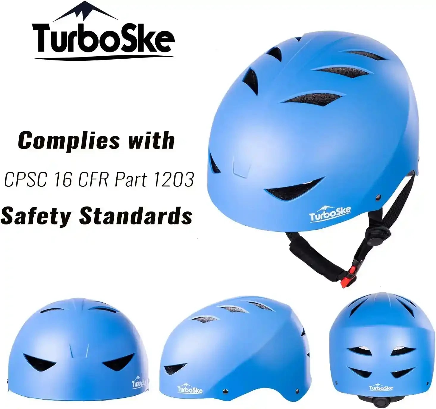 Skateboard Helmet, Cpsc-Compliant Bike Helmet BMX Helmet Multi-Sport Helmet for Youth Men and Women