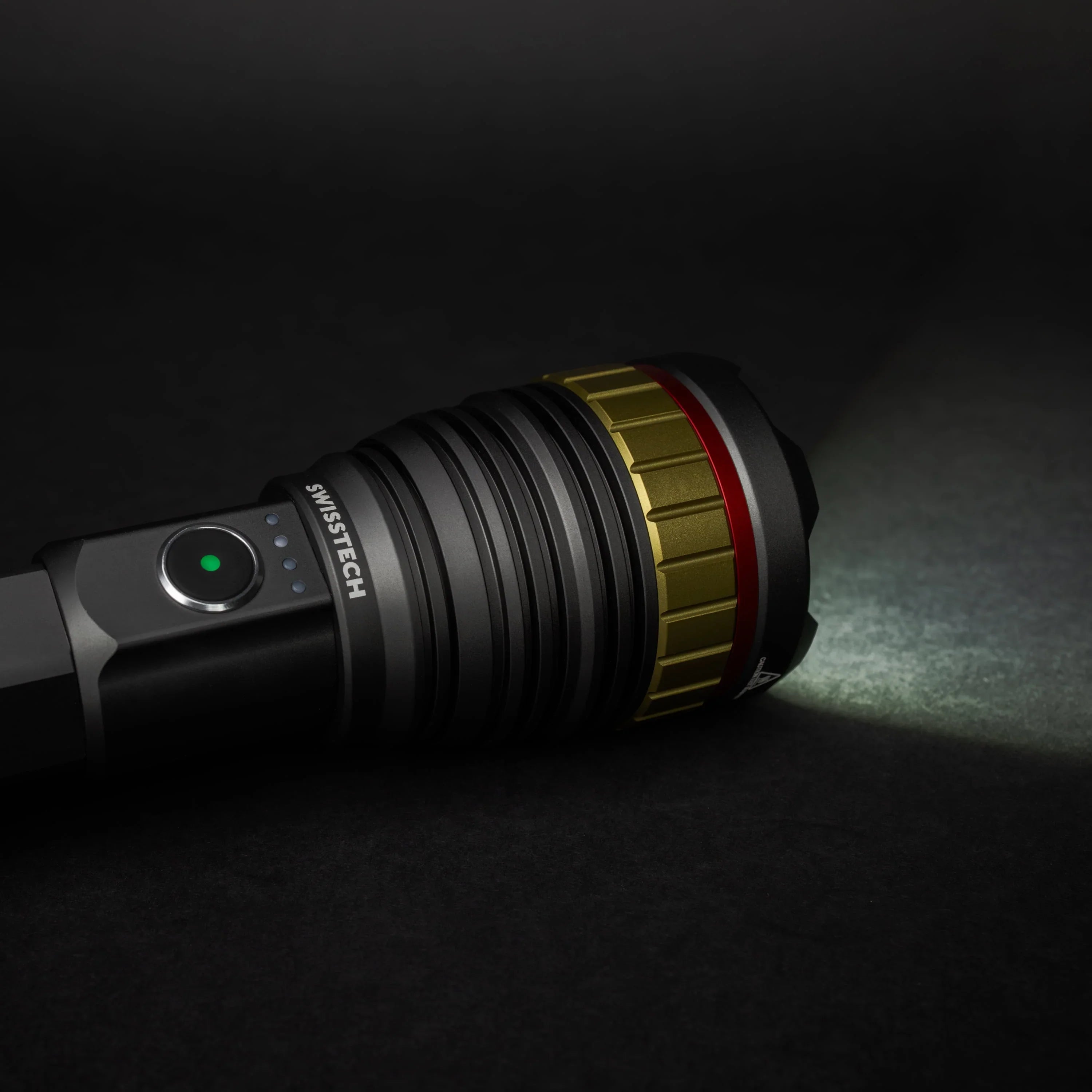 10,000 Lumen Rechargeable LED Flashlight with Power Bank, Waterproof for Camping