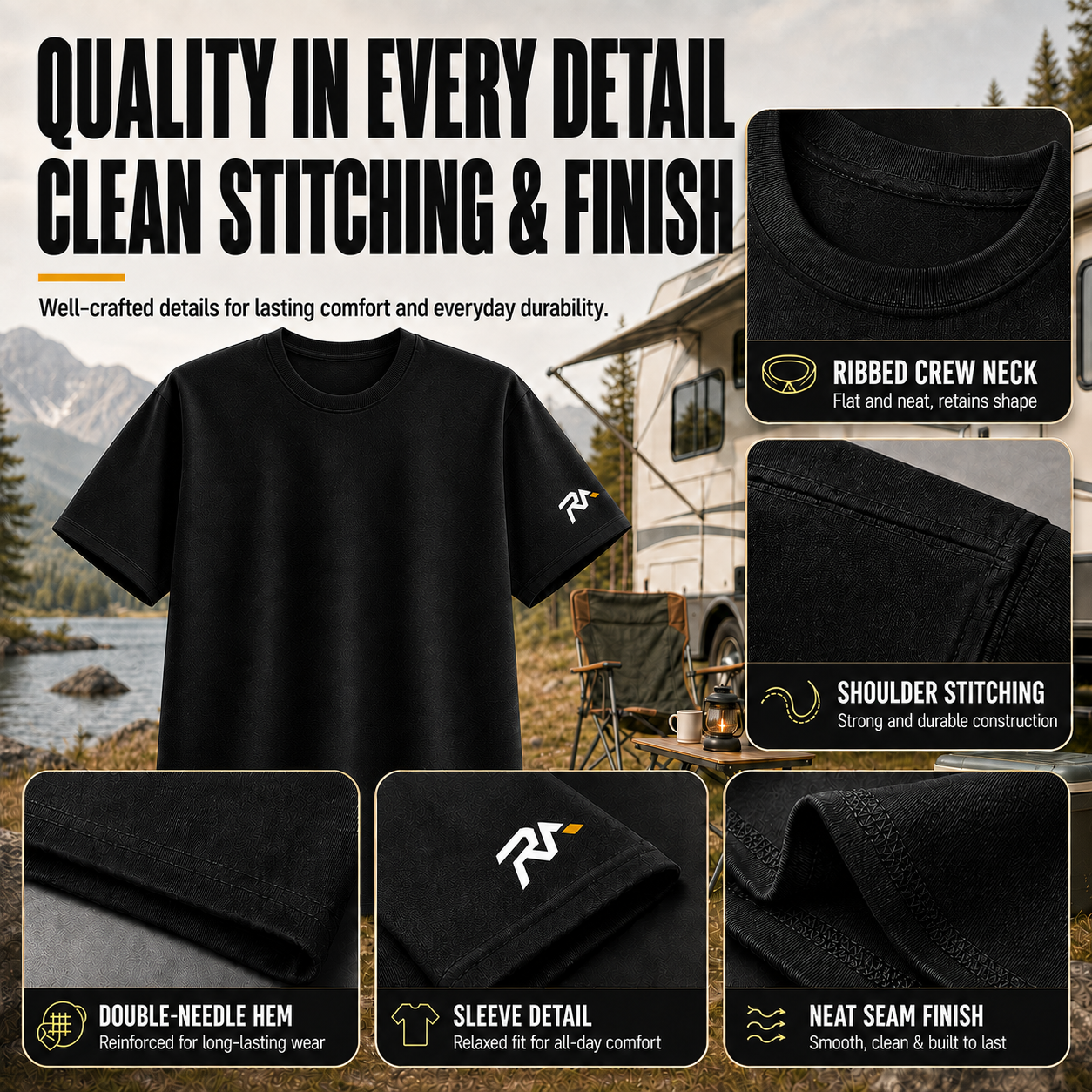 ERAYAK UPF 50+ Quick-Dry Breathable Outdoor Performance T-Shirt