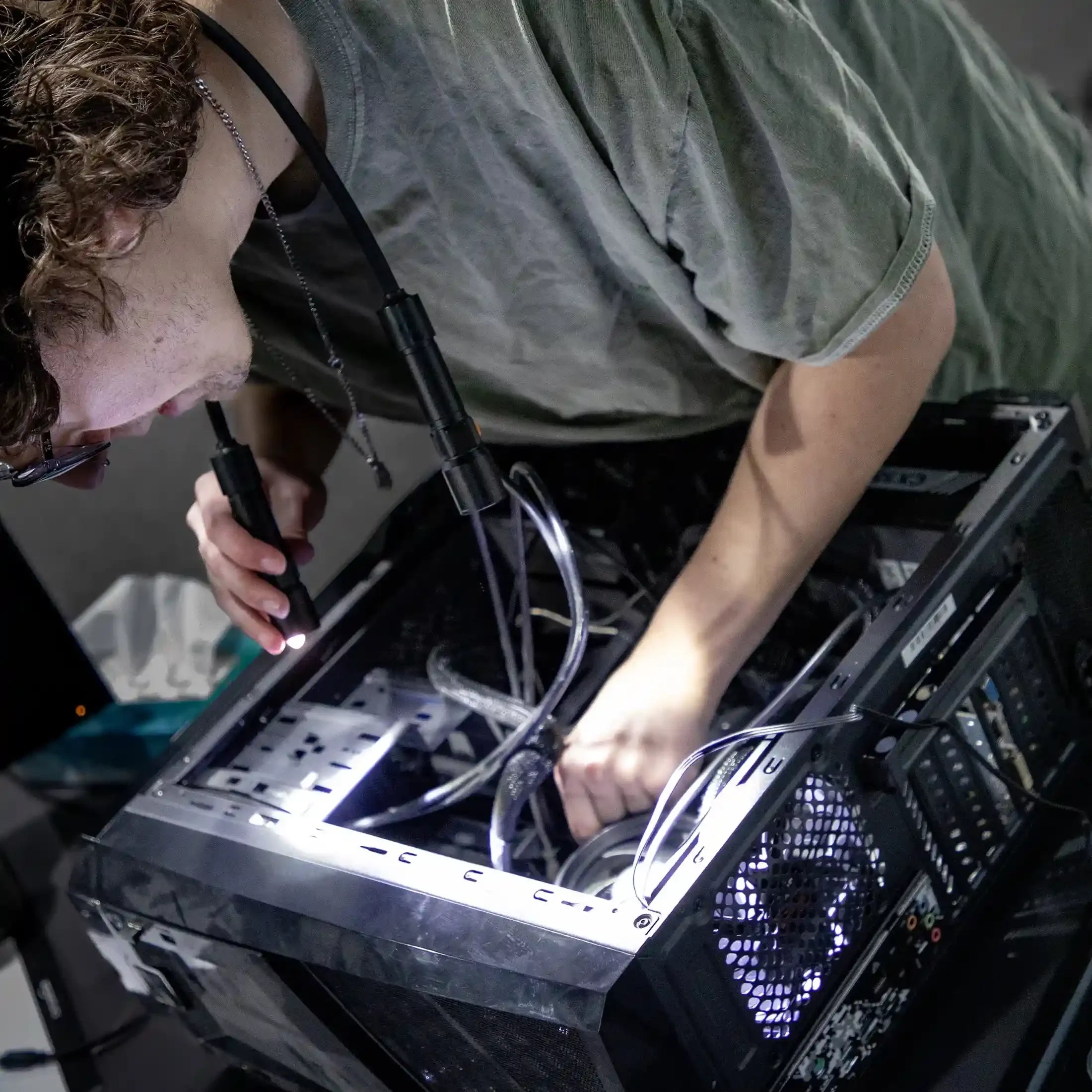 500 Lumen Rechargeable Neck Light – Hands-Free, Adjustable & Durable for Outdoor & Work Use