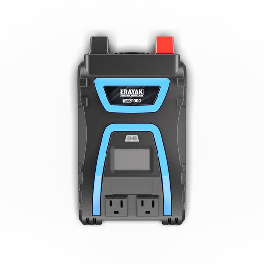 Erayak 1000W Power Inverter, 12V DC to 120V AC, LCD Display, Modified Sine Wave, Dual 120V AC Outlets, USB-A & Type-C Ports, Quiet Fan for RV, Truck, Car, Home Backup