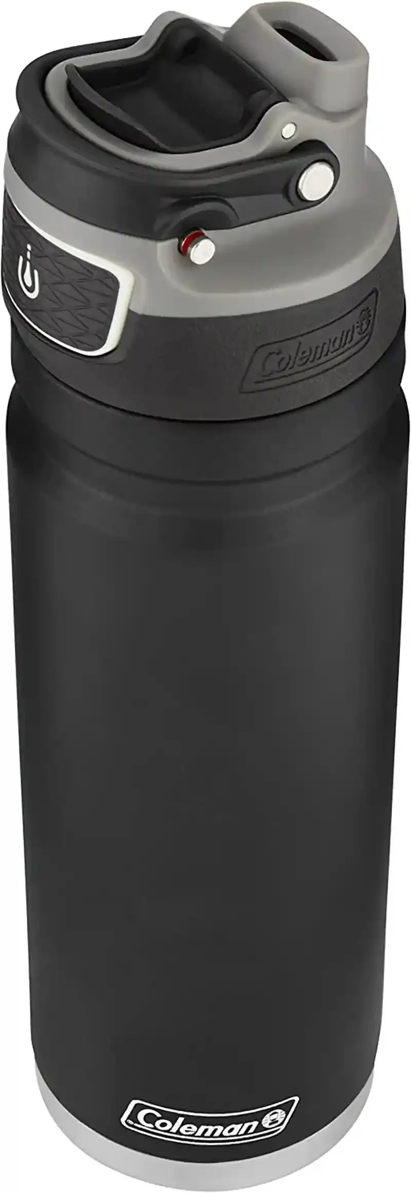 Coleman Autoseal Freeflow Stainless Steel Water Bottle, Black, 24Oz
