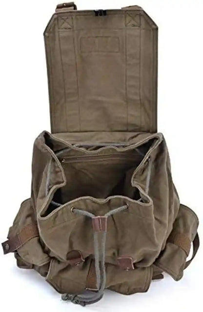 GOOTIUM 21101AMG Specially High Density Thick Canvas Backpack Rucksack, Field Tan, Large