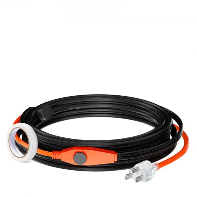 Pipe Heating Cable 24FT 7W/FT Heat Tape for Pipes with Built-In Thermostat