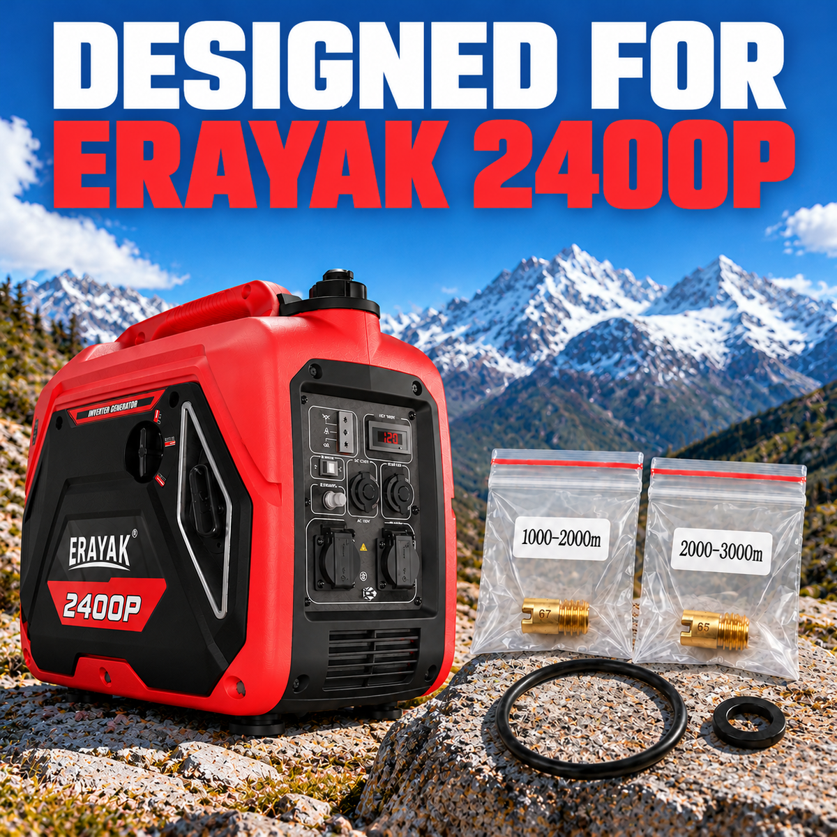 ERAYAK High Altitude Kit for 2400P Inverter Generator (3000–12000 ft)