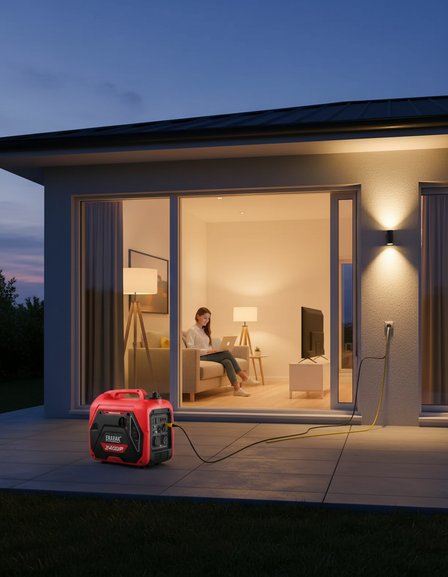 Erayak 2400W Generator Home Emergency Backup Power - Compact Portable Generator for Power Outages