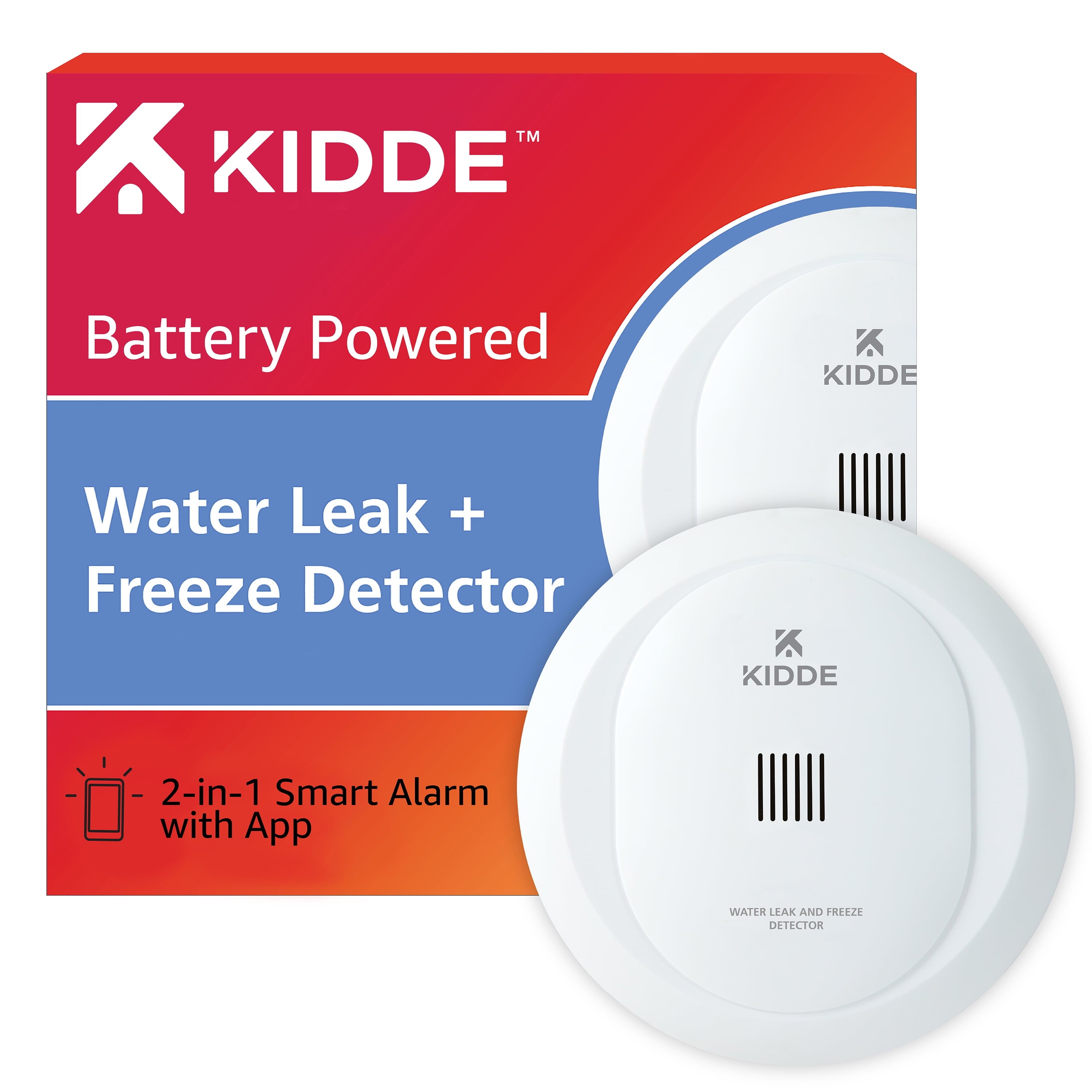 Battery Operated Smart Water Leak Detector & Freeze Alarm with Wi-Fi