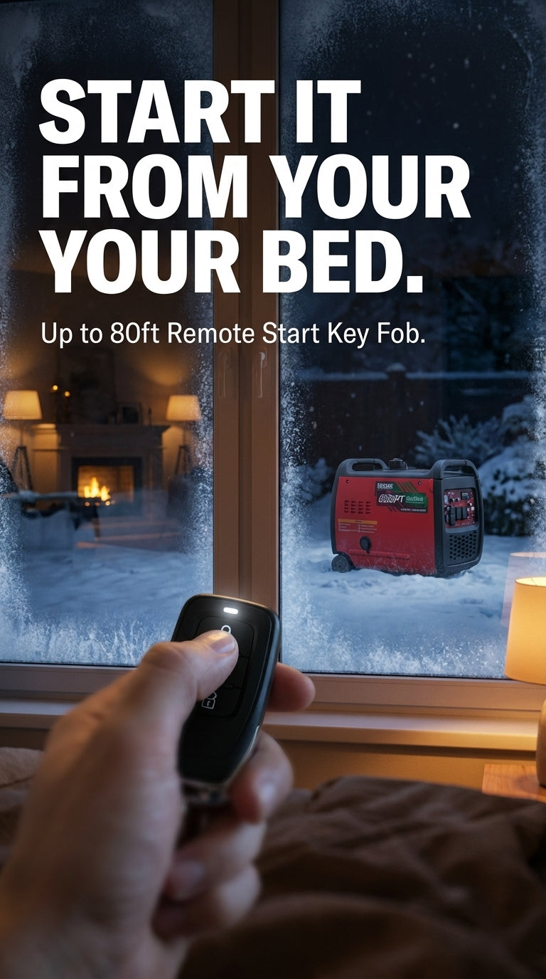 Erayak 6800W Portable Inverter Generator - 120V/240V Home Backup | Dual Fuel & Tri-Fuel Ready