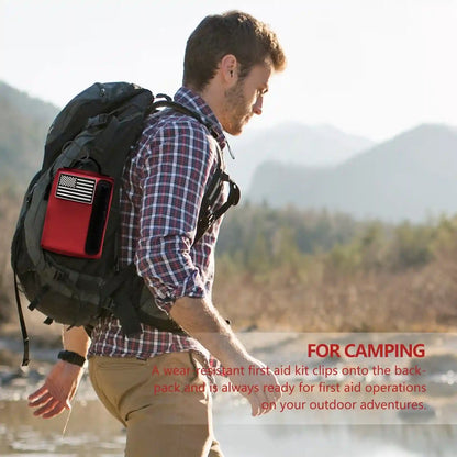 KITGO First Aid Kits, Premium Emergency Kits, Compartments for Home, Office, 103 Piece Set