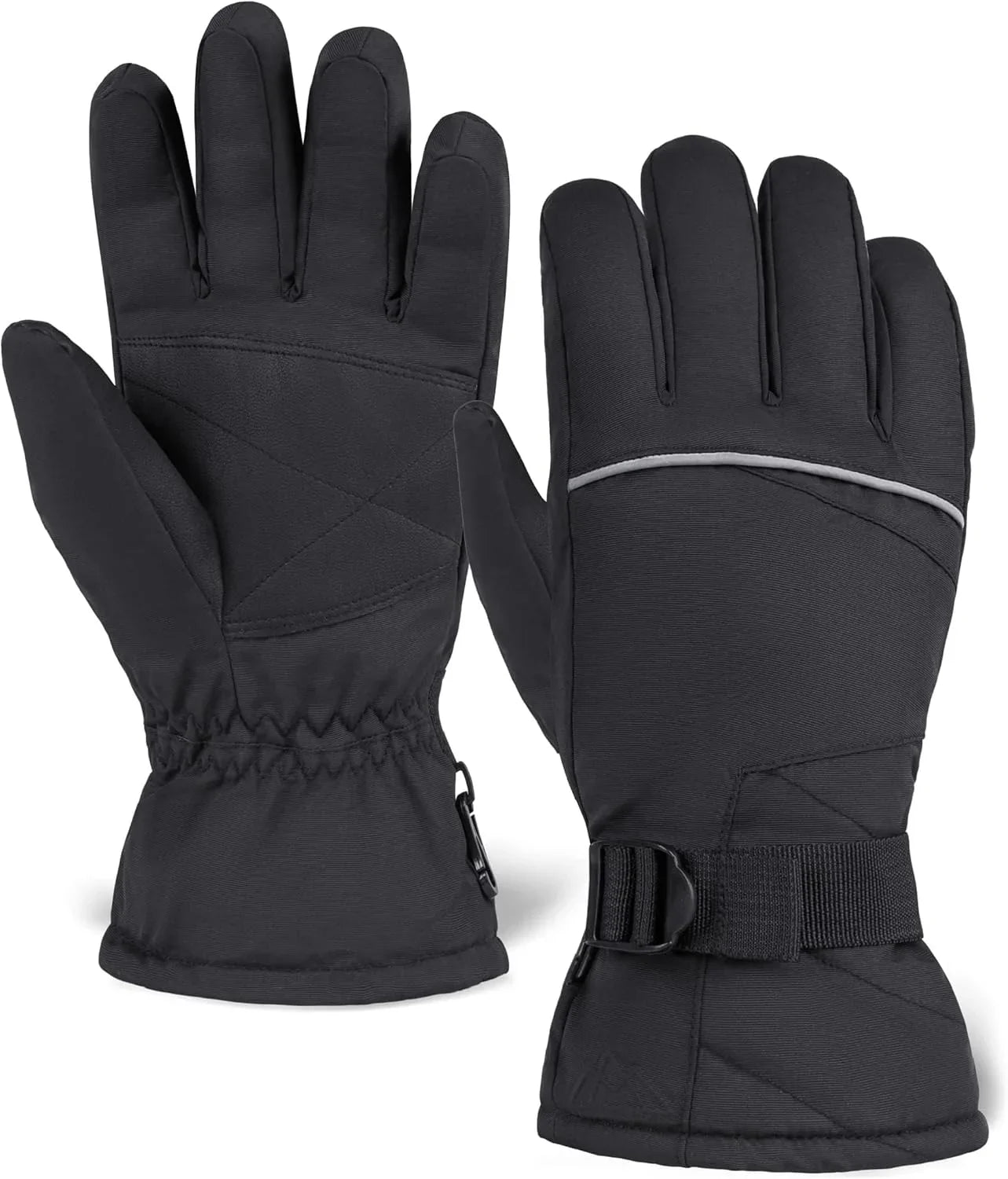 Tough Outdoors Ski Gloves for Men & Women -Thermal Snow Gloves & Waterproof Snowboarding Gloves - Warm Winter Gloves for Men