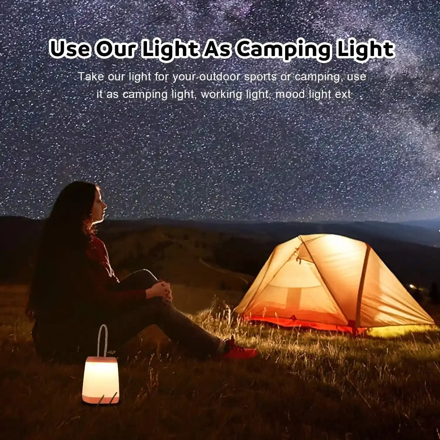 3 Modes Battery Powered Portable LED Tent Lantern