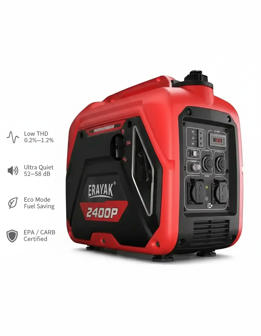 Erayak 2400W 发电机功能图