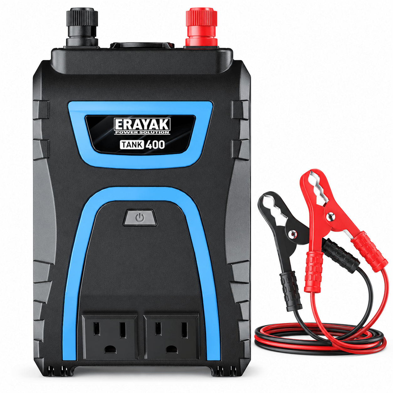ERAYAK 400W Car Power Inverter, 12V DC to 110V AC Converter with USB-C Charging - Erayak Power - Power Inverter - EK-TANK400