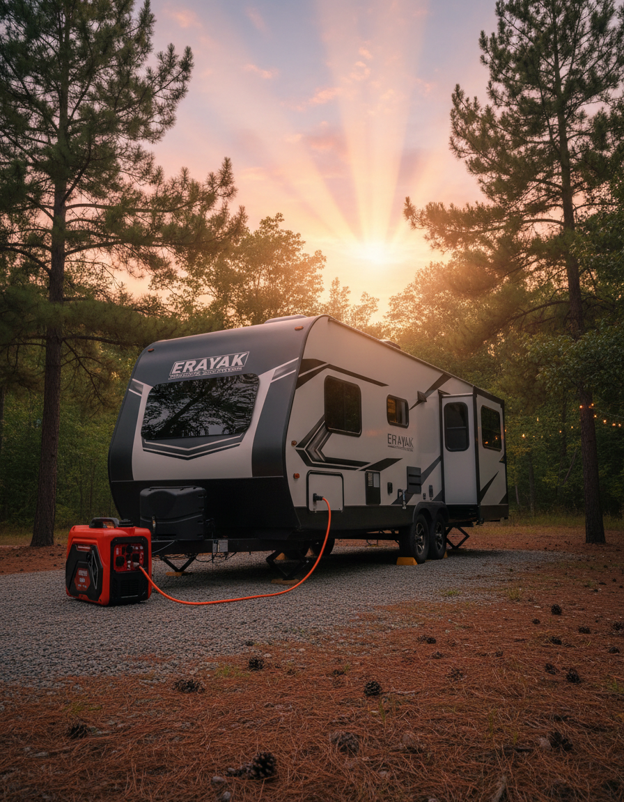 Erayak 4500P Generator at RV Campsite
