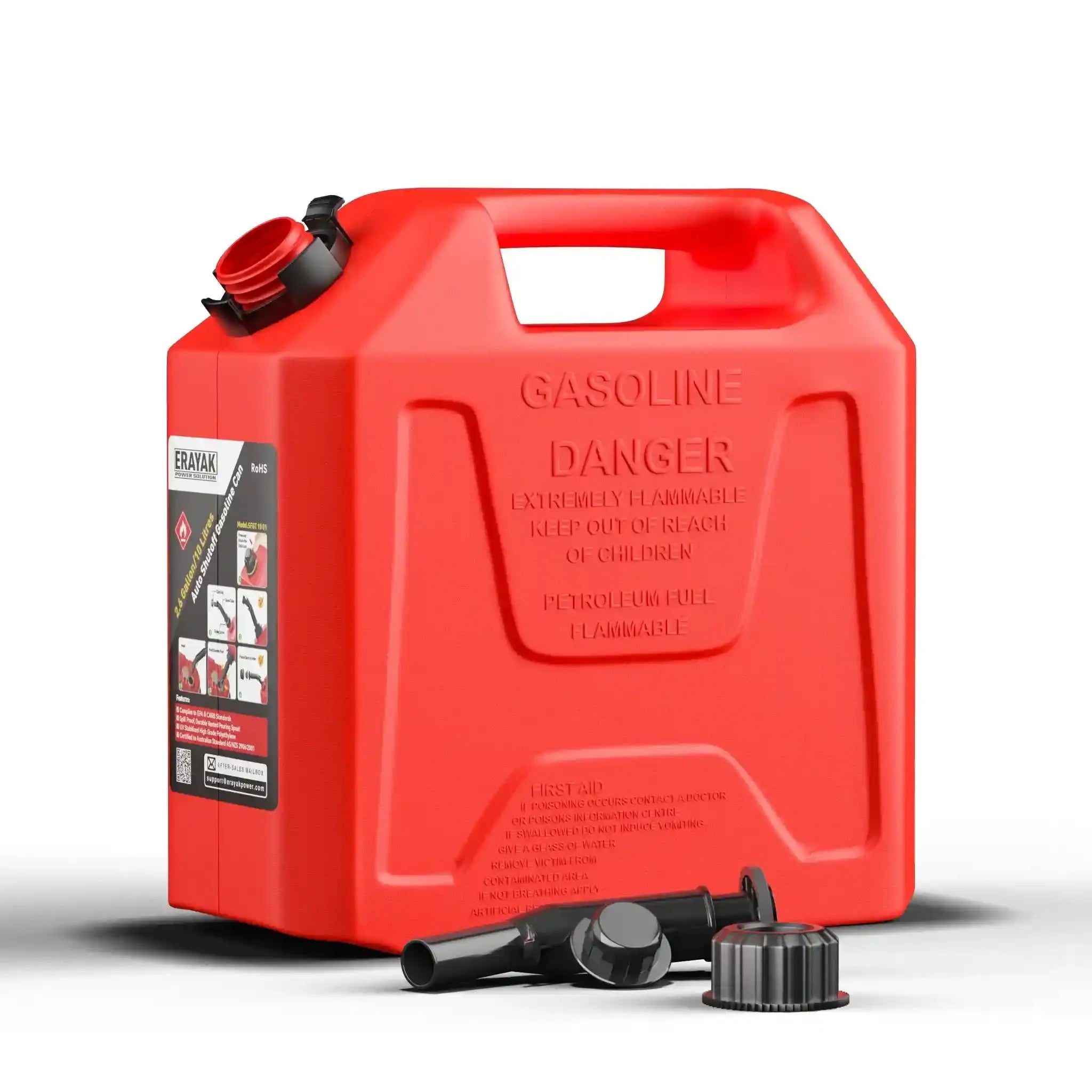 Erayak 4500W Inverter Generator & 2.6 - Gallon Safe - Flo Gas Can Combo - Erayak Power